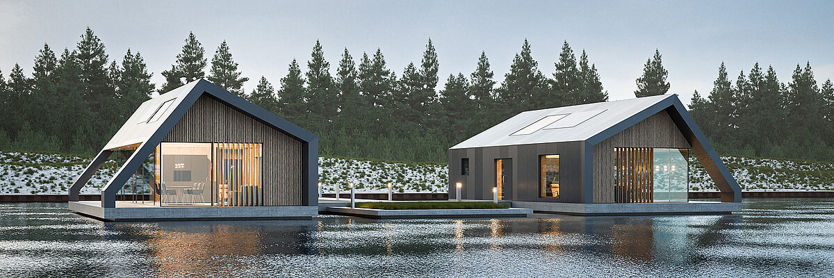 Floating Homes - die schwimmender Häuser - Impressionen oder Haustypen