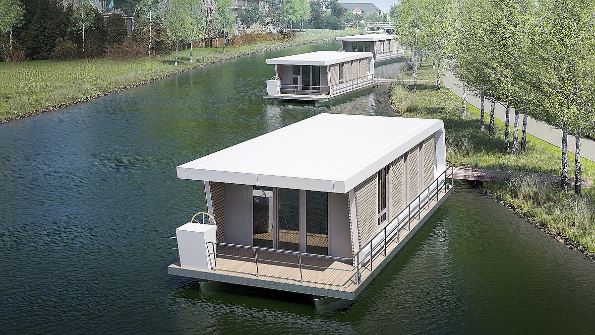 Floating Homes - die schwimmender Häuser - Impressionen oder Haustypen