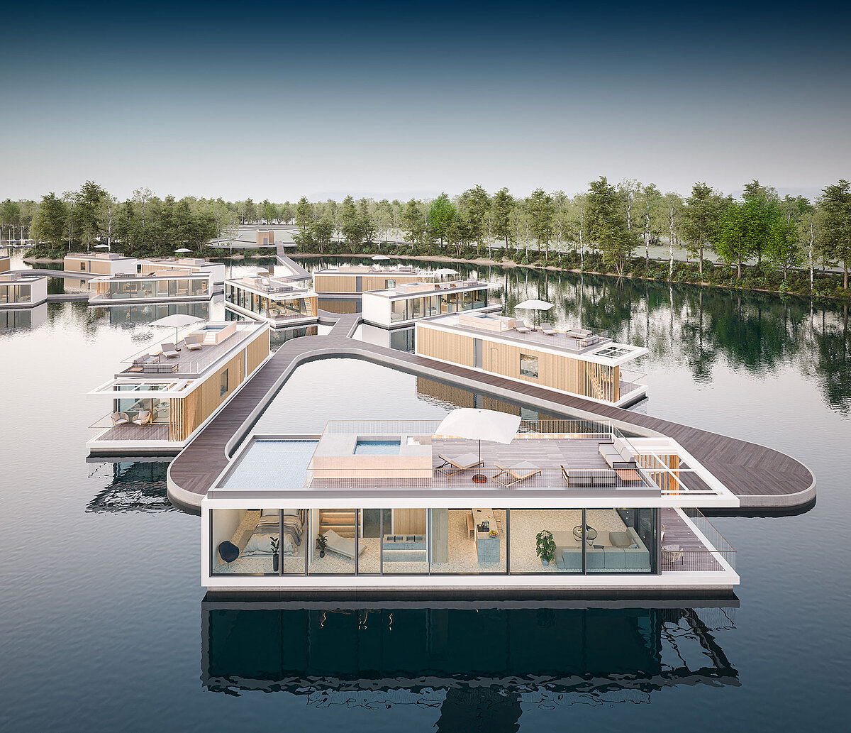 Floating Homes - die schwimmender Häuser - Impressionen oder Haustypen