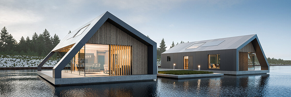 Floating Homes - die schwimmender Häuser - Impressionen oder Haustypen